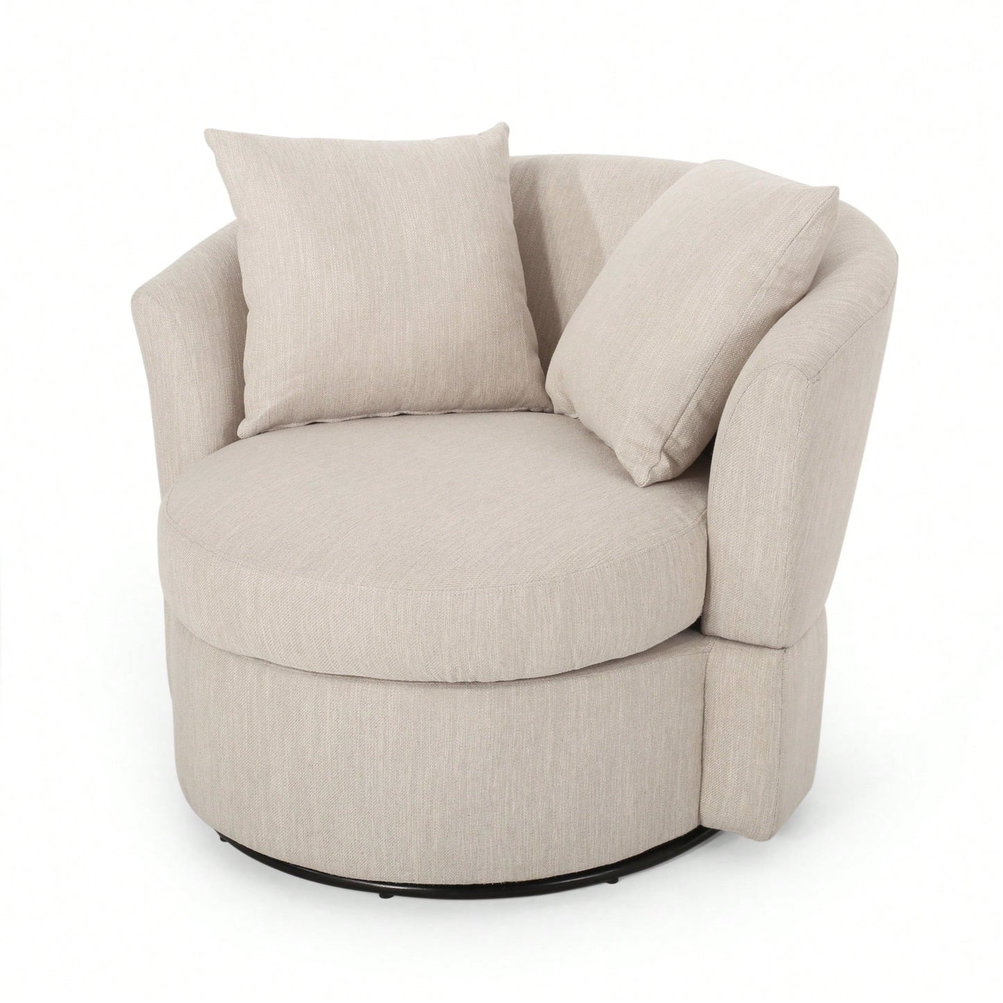 Luxurious Modern Swivel Club Chair For Stylish Living Room Seating