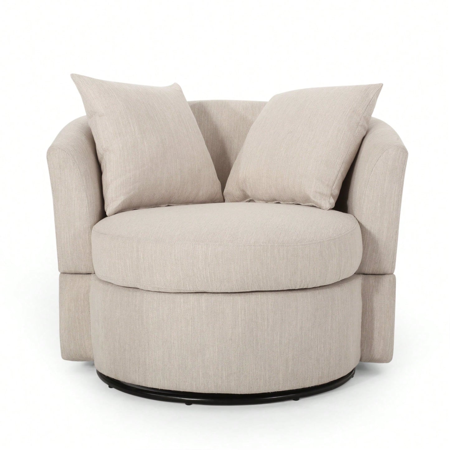 Luxurious Modern Swivel Club Chair For Stylish Living Room Seating