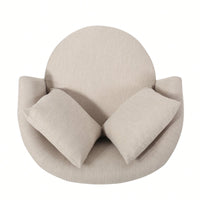 Luxurious Modern Swivel Club Chair For Stylish Living Room Seating