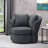 Luxurious Modern Swivel Club Chair For Stylish Living Room Seating