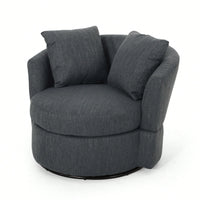 Luxurious Modern Swivel Club Chair For Stylish Living Room Seating