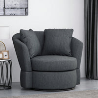 Luxurious Modern Swivel Club Chair For Stylish Living Room Seating