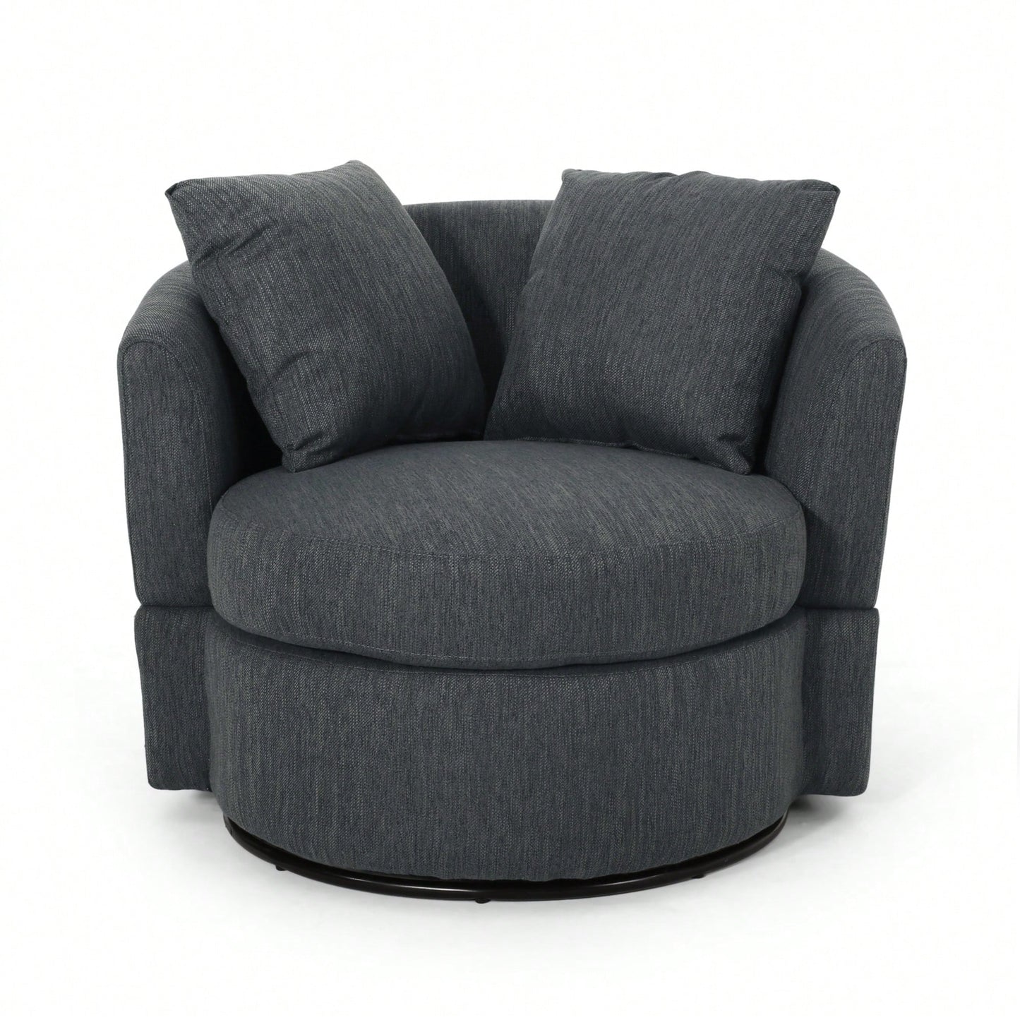 Luxurious Modern Swivel Club Chair For Stylish Living Room Seating