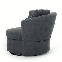 Luxurious Modern Swivel Club Chair For Stylish Living Room Seating