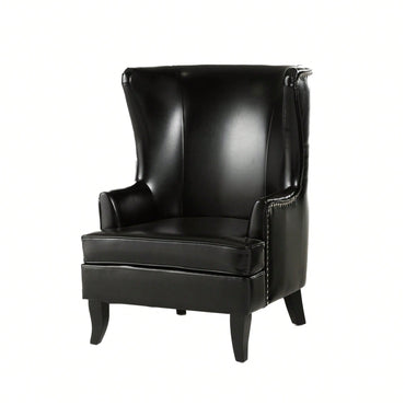 Elegant High-Back Wing Chair For Timeless Home Decor And Comfort