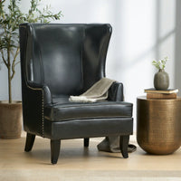 Elegant High-Back Wing Chair For Timeless Home Decor And Comfort