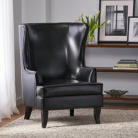 Elegant High-Back Wing Chair For Timeless Home Decor And Comfort