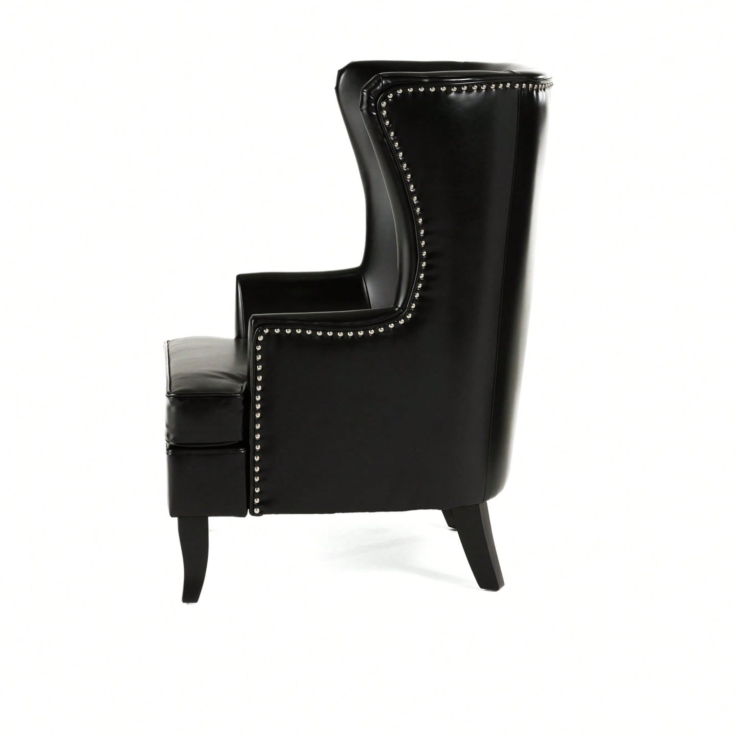 Elegant High-Back Wing Chair For Timeless Home Decor And Comfort