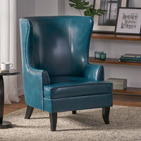 Elegant High-Back Wing Chair For Timeless Home Decor And Comfort