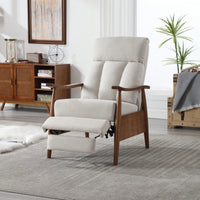 Modern Wood Frame Accent Lounge Chair For Living Room Comfort