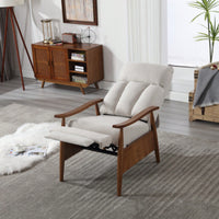 Modern Wood Frame Accent Lounge Chair For Living Room Comfort