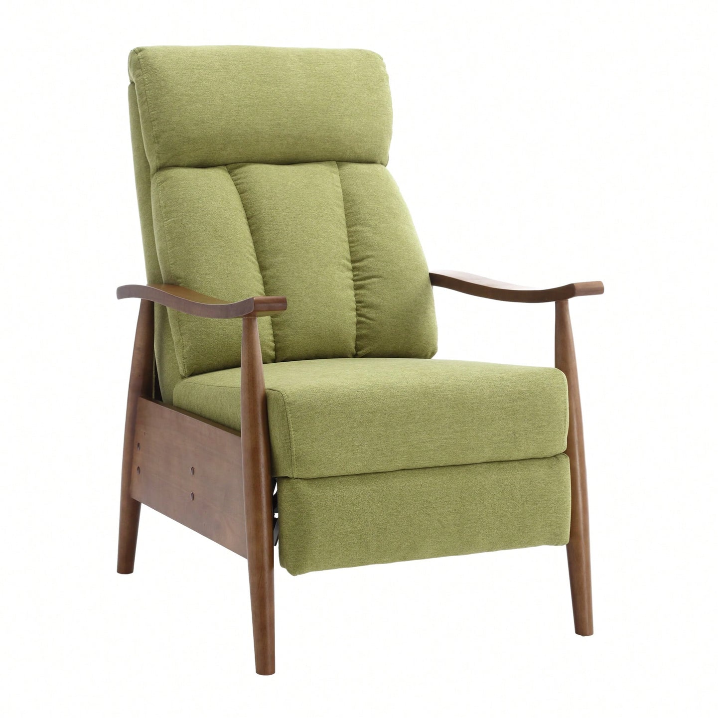 Modern Wood Frame Accent Lounge Chair For Living Room Comfort