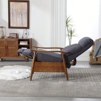 Modern Wood Frame Accent Lounge Chair For Living Room Comfort