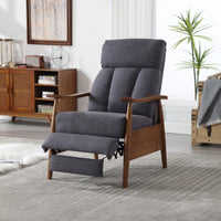 Modern Wood Frame Accent Lounge Chair For Living Room Comfort