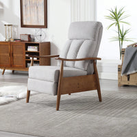 Modern Wood Frame Accent Lounge Chair For Living Room Comfort