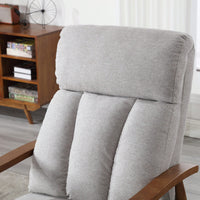 Modern Wood Frame Accent Lounge Chair For Living Room Comfort