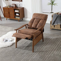 Modern Wood Frame Accent Lounge Chair For Living Room Comfort