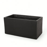 Large 35 Inch Outdoor Square MGO Planter For Garden And Patio Decor