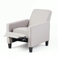 Elegant Grey Linen Push Back Chair For Stylish Home Décor And Comfort