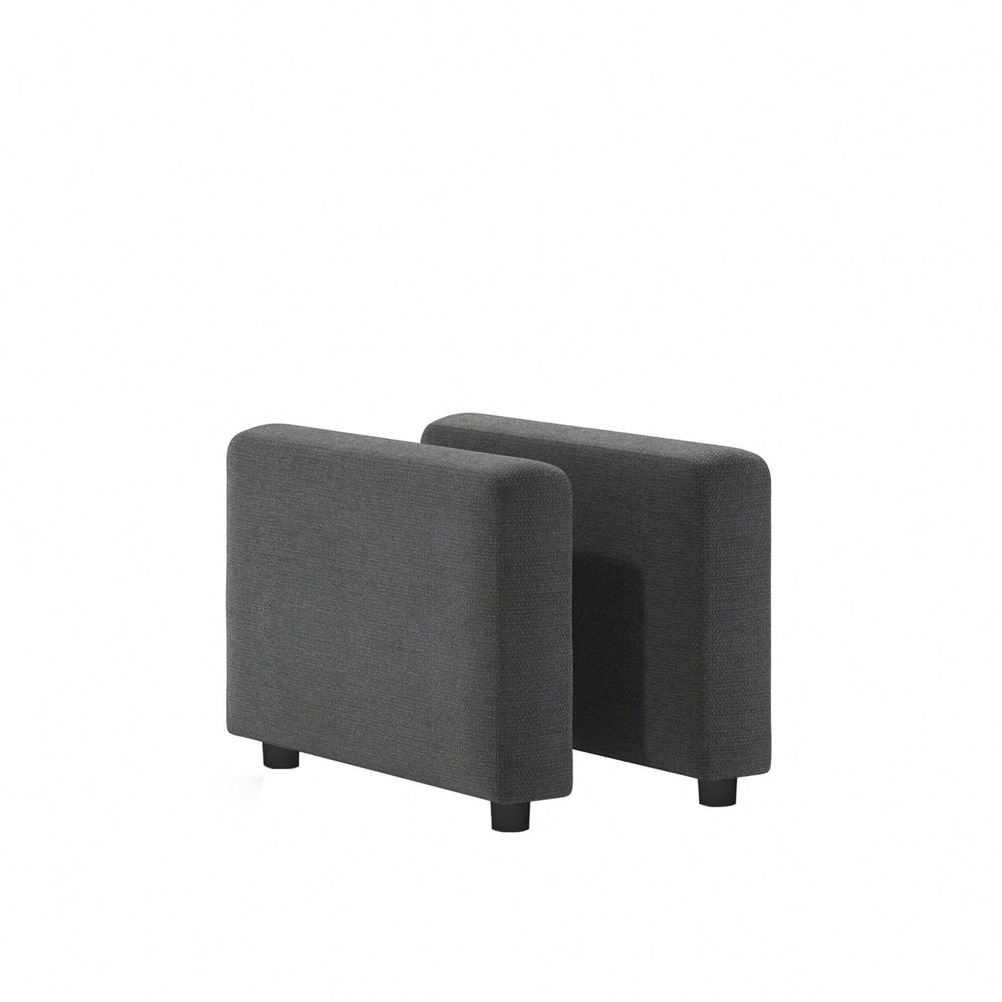 Modular Sectional Sofa Armrests Set In Chenille, Left And Right Options, Minimalist Design, Available In Two Colors