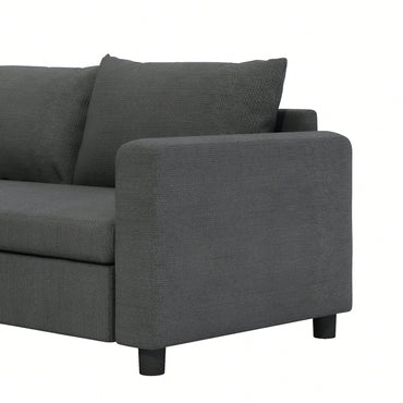 Modular Sectional Sofa Armrests Set In Chenille, Left And Right Options, Minimalist Design, Available In Two Colors