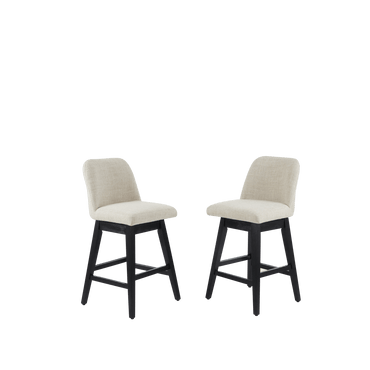 Set Of 2 Adjustable 360 Swivel Counter Stool With Comfortable Cushion And Modern Design For Kitchen Or Bar Use