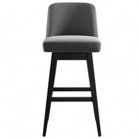 Set Of 2 Adjustable 360 Swivel Counter Stool With Comfortable Cushion And Modern Design For Kitchen Or Bar Use