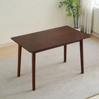 47 Inch Walnut Solid Wood Dining Table For Small Spaces Modern Kitchen Furniture