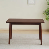 47 Inch Walnut Solid Wood Dining Table For Small Spaces Modern Kitchen Furniture