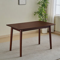 47 Inch Walnut Solid Wood Dining Table For Small Spaces Modern Kitchen Furniture