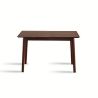 47 Inch Walnut Solid Wood Dining Table For Small Spaces Modern Kitchen Furniture