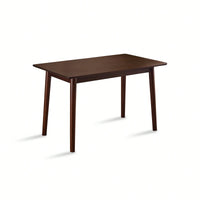 47 Inch Walnut Solid Wood Dining Table For Small Spaces Modern Kitchen Furniture