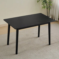 47 Inch Walnut Solid Wood Dining Table For Small Spaces Modern Kitchen Furniture