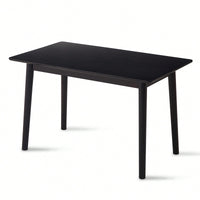 47 Inch Walnut Solid Wood Dining Table For Small Spaces Modern Kitchen Furniture