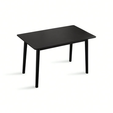 47 Inch Walnut Solid Wood Dining Table For Small Spaces Modern Kitchen Furniture