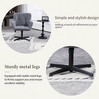 Stylish Velvet Desk Chair With Metal Legs Comfortable Upholstered Accent Arm Chair For Home Office Living Room Bedroom Small Spaces GREY