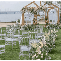 Elegant Transparent Bamboo Chair For Weddings And Parties