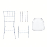 Elegant Transparent Bamboo Chair For Weddings And Parties