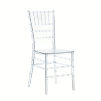 Elegant Transparent Bamboo Chair For Weddings And Parties