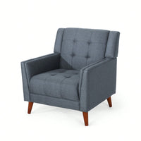 Cozy Modern Upholstered Armchair For Living Room Or Bedroom Decor