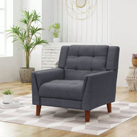 Cozy Modern Upholstered Armchair For Living Room Or Bedroom Decor