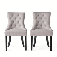Set Of 2 Stylish Modern Dining Chair With Comfortable Upholstery And Sleek Design