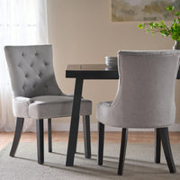 Set Of 2 Stylish Modern Dining Chair With Comfortable Upholstery And Sleek Design