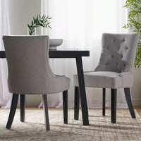 Set Of 2 Stylish Modern Dining Chair With Comfortable Upholstery And Sleek Design