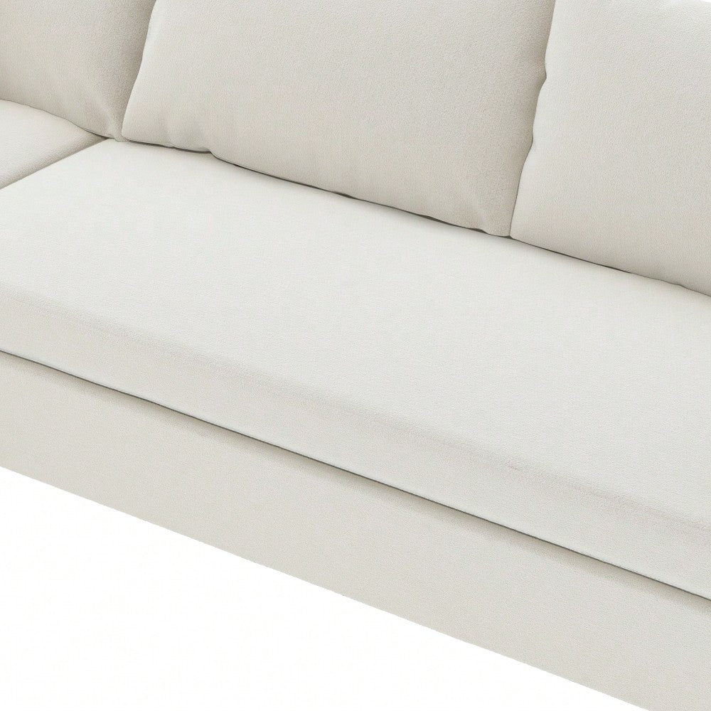 Chenille Loveseat Module For Modular Sectional Sofa In Minimalist Style Available In Two Colors