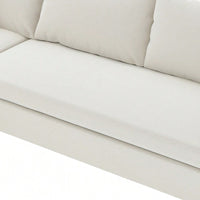 Chenille Loveseat Module For Modular Sectional Sofa In Minimalist Style Available In Two Colors