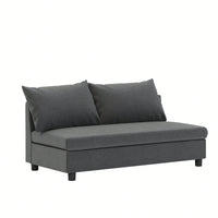 Chenille Loveseat Module For Modular Sectional Sofa In Minimalist Style Available In Two Colors