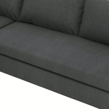 Chenille Loveseat Module For Modular Sectional Sofa In Minimalist Style Available In Two Colors