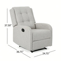 24.75 Inch Wide Manual Recliner Chair For Ultimate Comfort And Relaxation