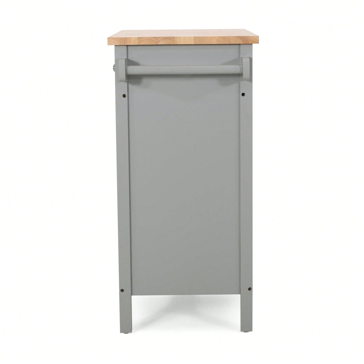 Versatile Wooden Kitchen Cart With Storage And Wheels For Easy Mobility